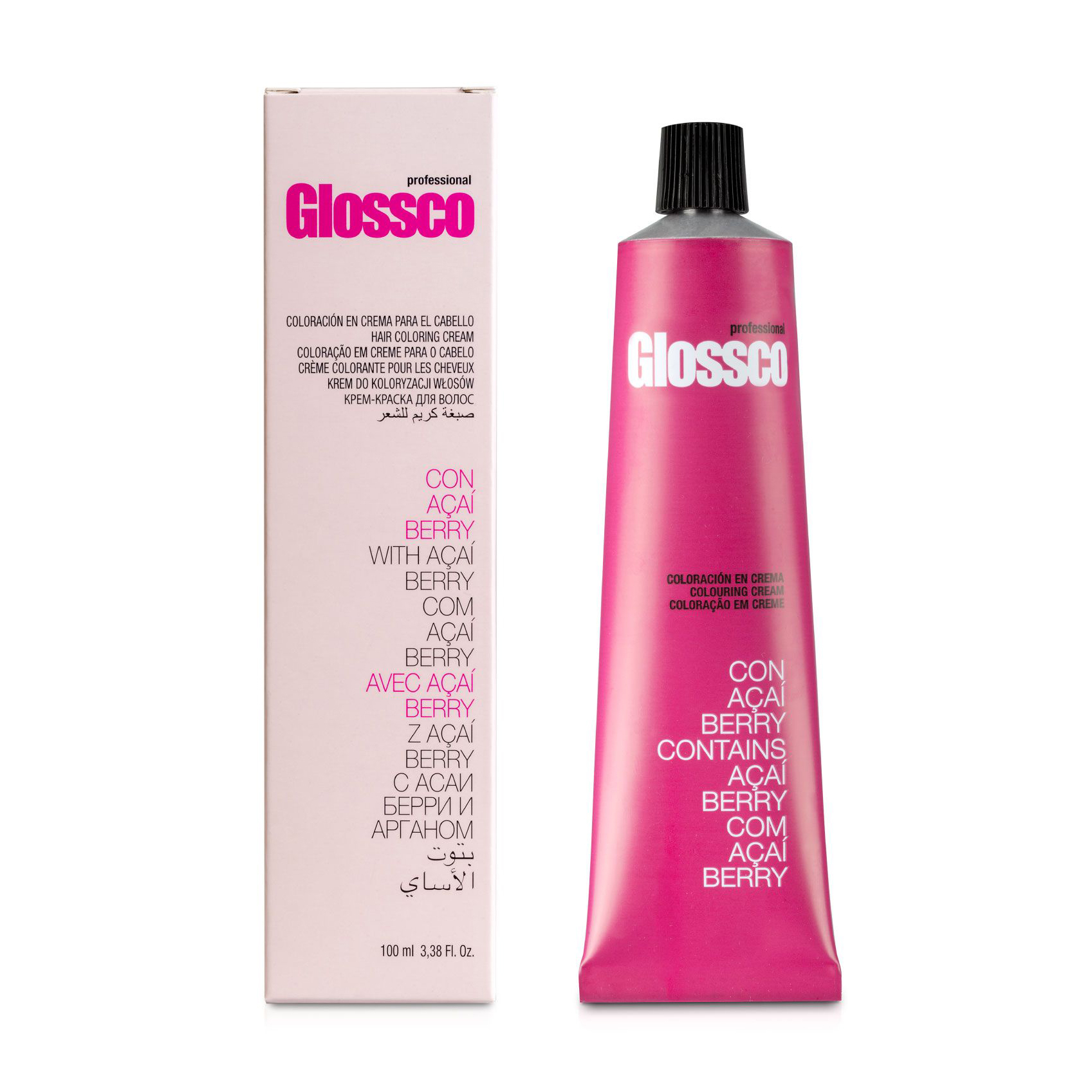 Перманентна крем-фарба для волосся Glossco Professional Hair Coloring Cream 5.77 Pure Intense Moka, 100 мл